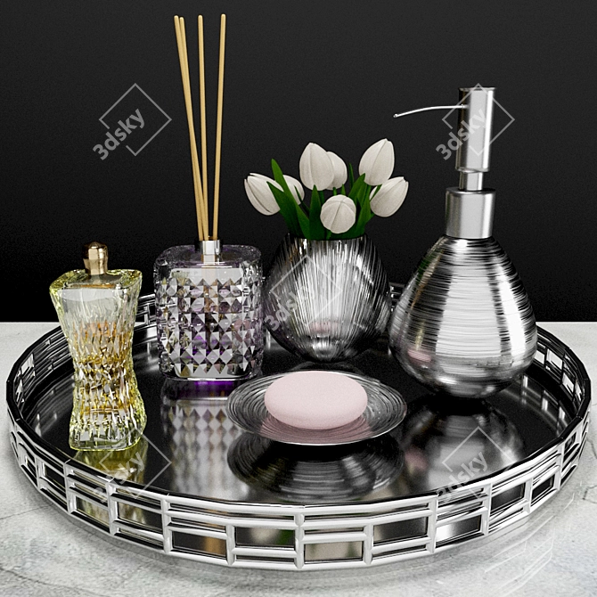 Luxury Bath Ensemble 3D model image 1