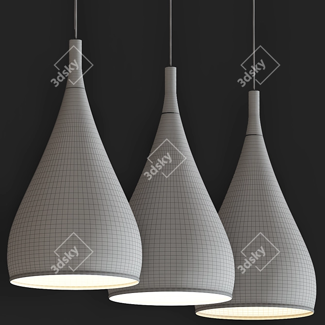 Artpad Modern Nordic Iron Pendant Lights 3D model image 3