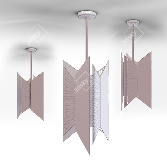 Elegant Hera Pendant Light 3D model image 2