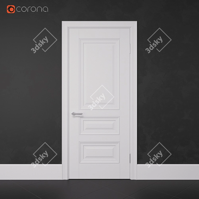 Modern Status Interior Door 3D model image 2