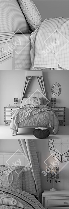 Bed MARCELLE UPHOLSTERED BED from Restoration Hardware Baby & Child

Title: Restoration Hardware Baby & Child Marcelle Uphol 3D model image 3