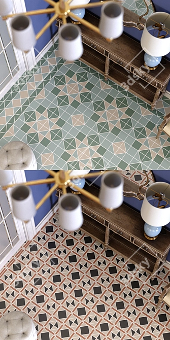 Victorian Tiles Set - Bratislava, Cascais, Sintra, Stockholm 3D model image 3