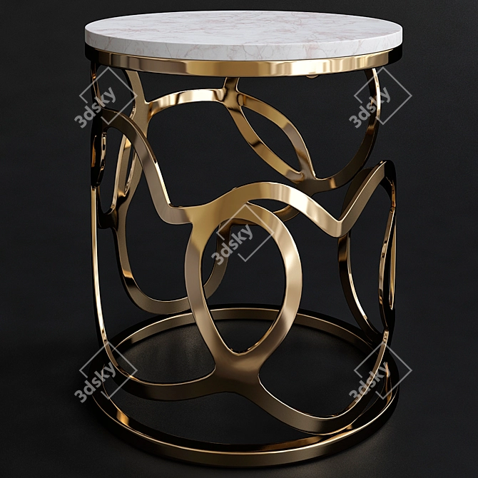 LOVE Smooth Side Table 3D model image 1