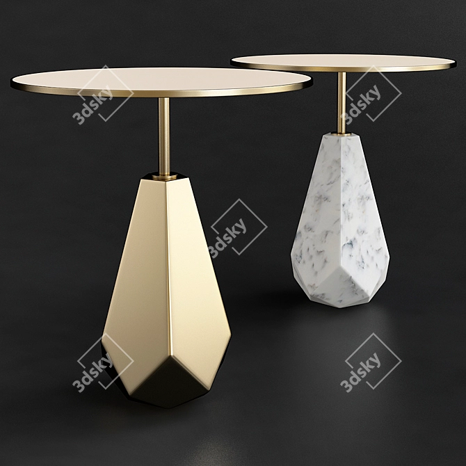 Sleek Popigai Coffee Table 3D model image 1