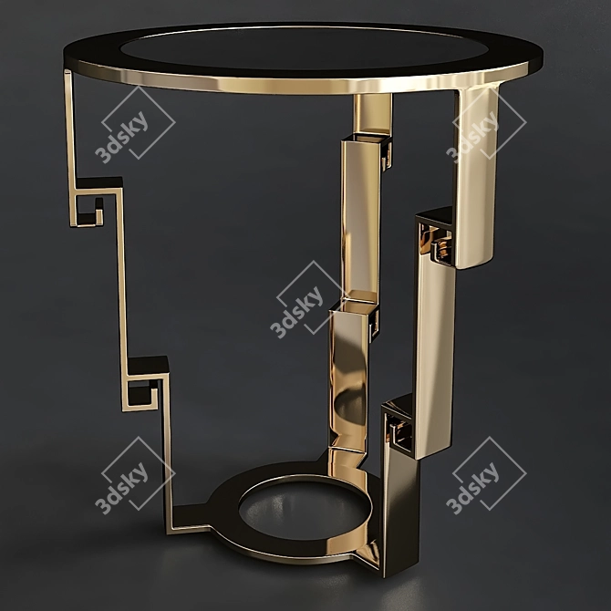 Sleek Rex-II Side Table 3D model image 1