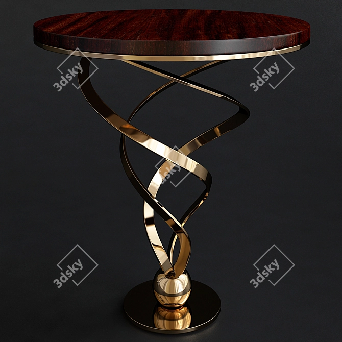 Sleek and Sunny Side Table 3D model image 1