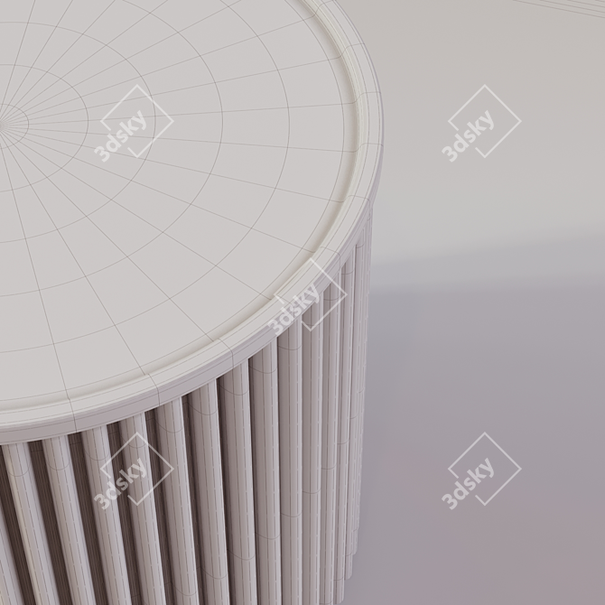 Modern Minimalist Side Table 3D model image 3