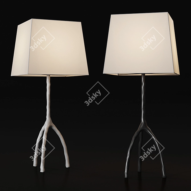 Minimalist Trepièd Table Lamp 3D model image 1