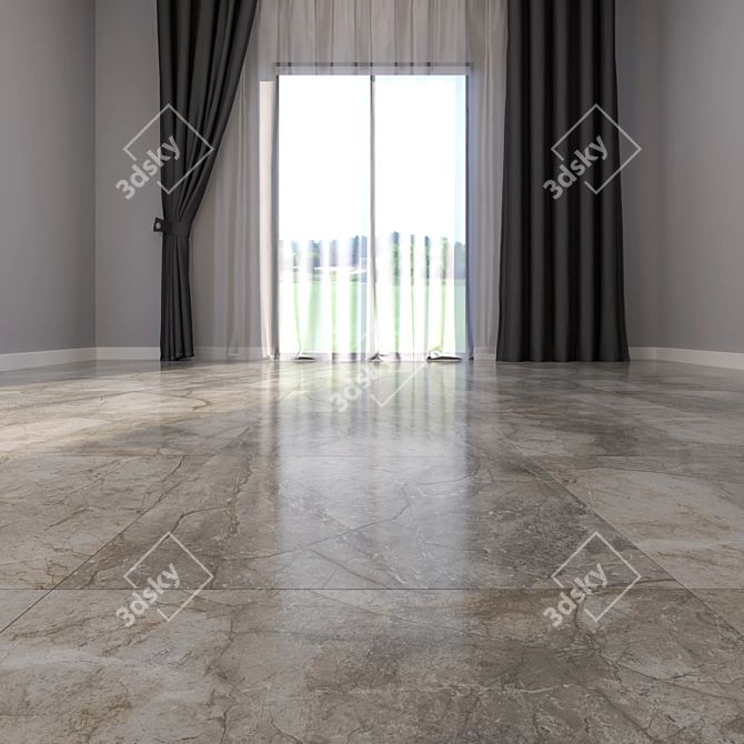 Premium Marble Floor Tiles 91 3D model image 2