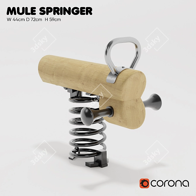 Kompan Spring Swing: Single Spring 3D model image 1