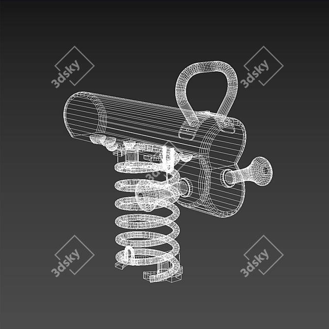 Kompan Spring Swing: Single Spring 3D model image 2