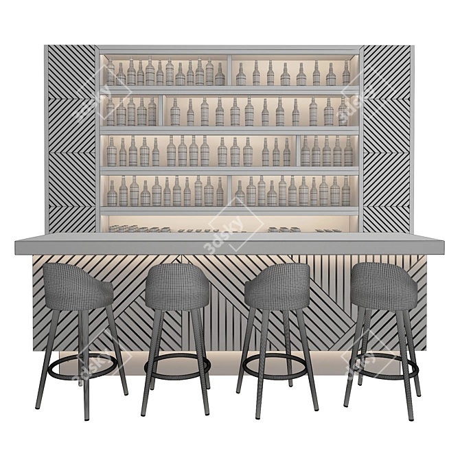 Luxury Loft Bar Collection 3D model image 3