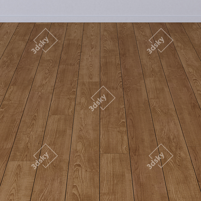  Vintage Hardwood Solid Boards: Multi-Texture Delight 3D model image 2