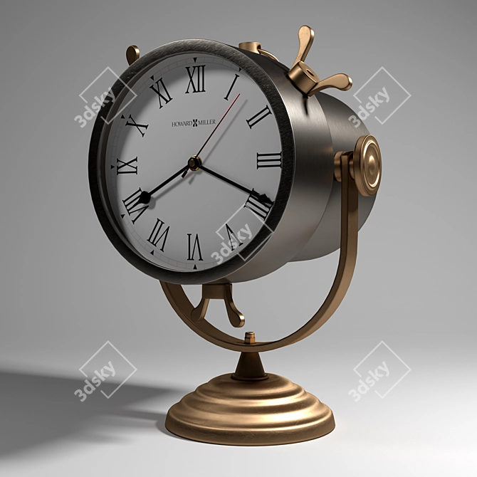 Elegant Howard Miller Desk Clock 3D model image 1