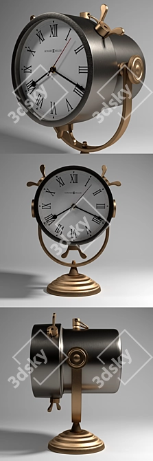 Elegant Howard Miller Desk Clock 3D model image 2