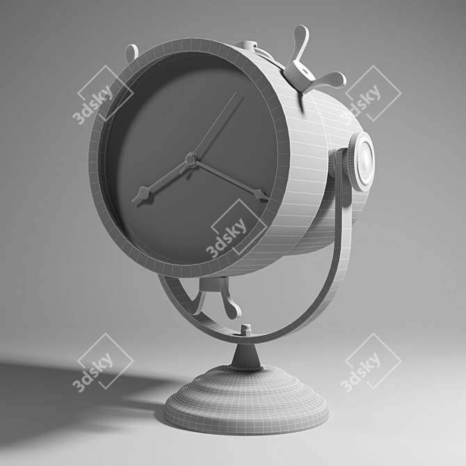 Elegant Howard Miller Desk Clock 3D model image 3