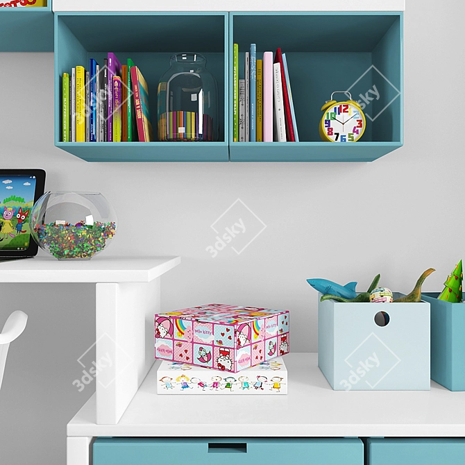 Kids Workzone Set: Organize and Play! 3D model image 2