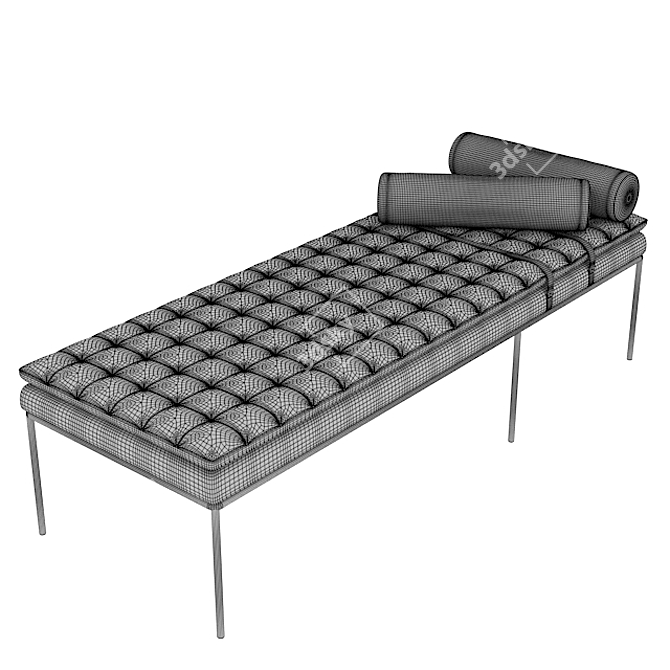 Medical Therapy Couch: Custom Design 3D model image 2