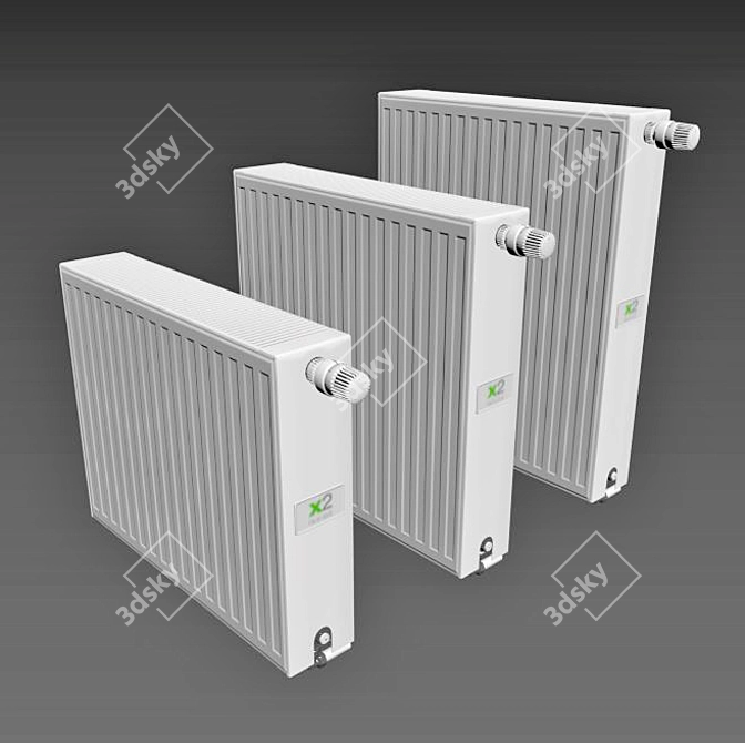 Kermi therm-x2 Profil Steel Radiator 3D model image 3