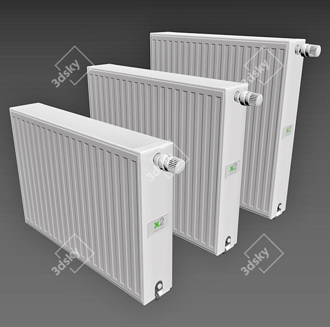 Efficient Steel Panel Radiators - Kermi Therm-x2 3D model image 3