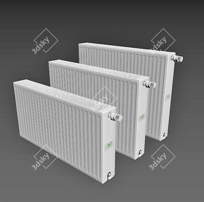 Efficient Steel Panel Radiator - Kermi Therm-x2 Profil L-80 3D model image 3