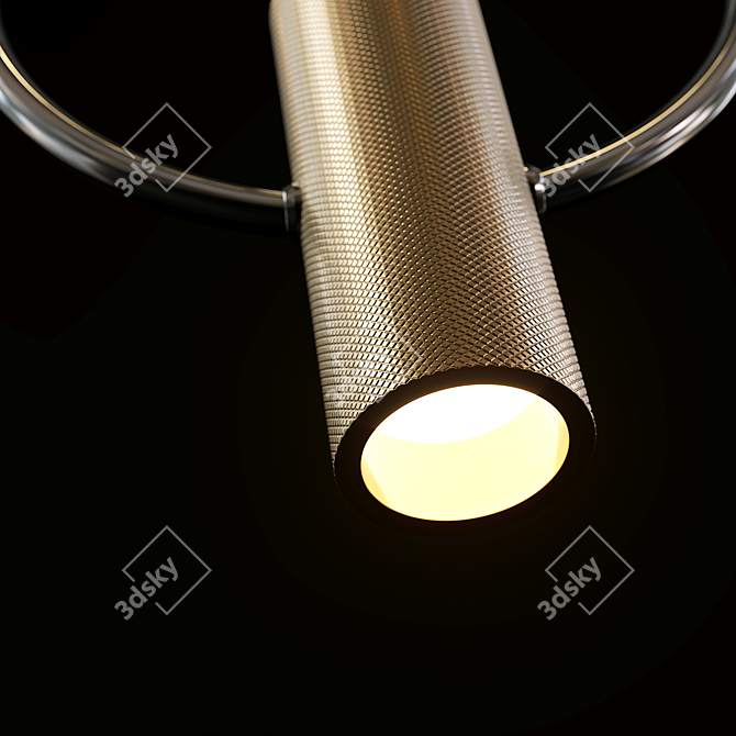 Modern Copper Pendant Lamp 3D model image 2