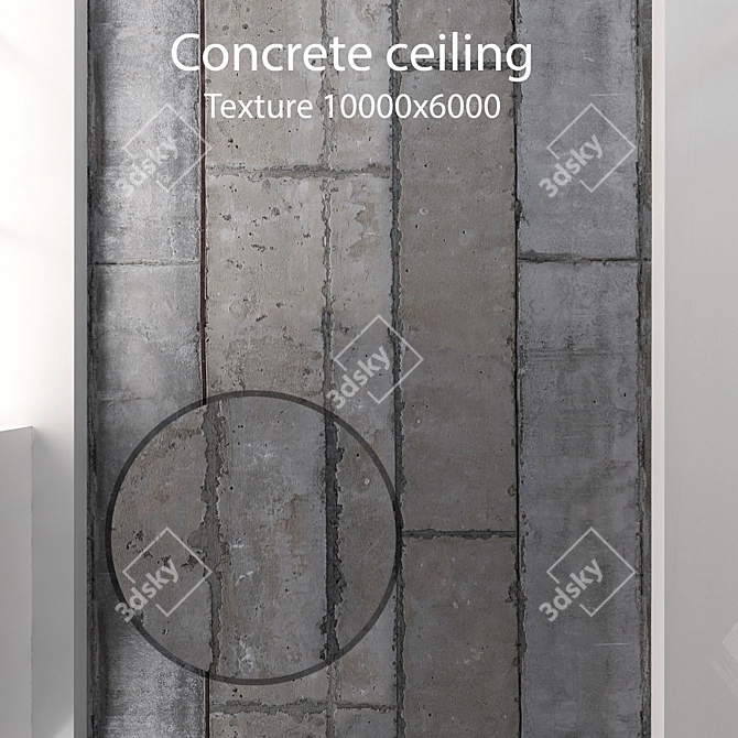 Seamless Concrete Texture Kit 3D model image 1