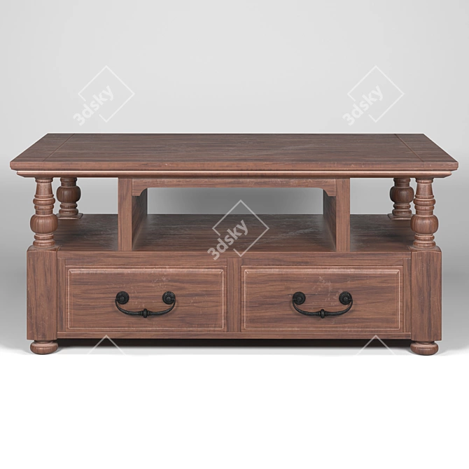 Classic Coffee Table 3D model image 1