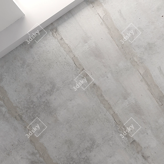 Seamless Concrete Ceiling Texture- High Detail 3D model image 2