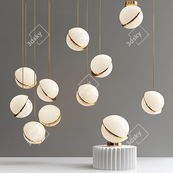 Luxurious Lee Broom Lighting Collection 3D model image 1