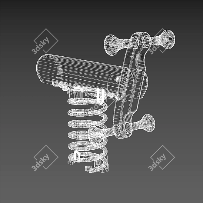 Kompan Spring Swing: Single Spring 3D model image 2