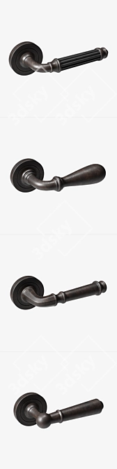 Modern Door Handles Collection 3D model image 3