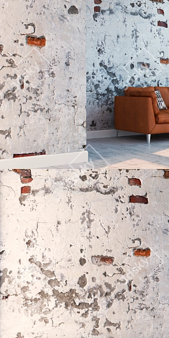 High Detail Seamless Plaster 133: Vray Material 3D model image 3