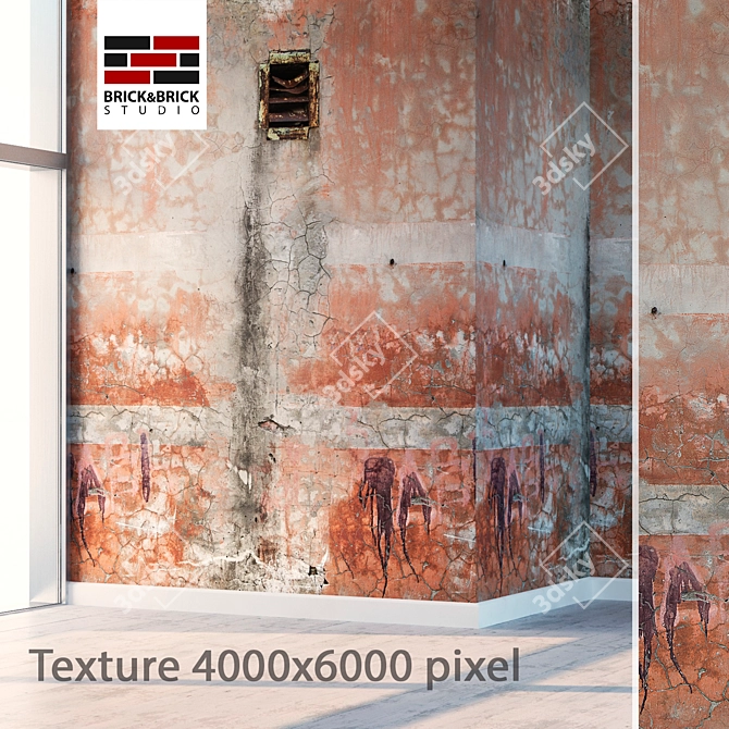 Seamless High Detail Plaster 3D model image 1