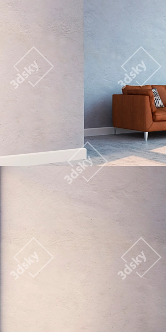 Seamless High Detail Plaster 3D model image 3