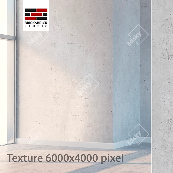 Seamless High-Definition Stucco Texture 3D model image 1