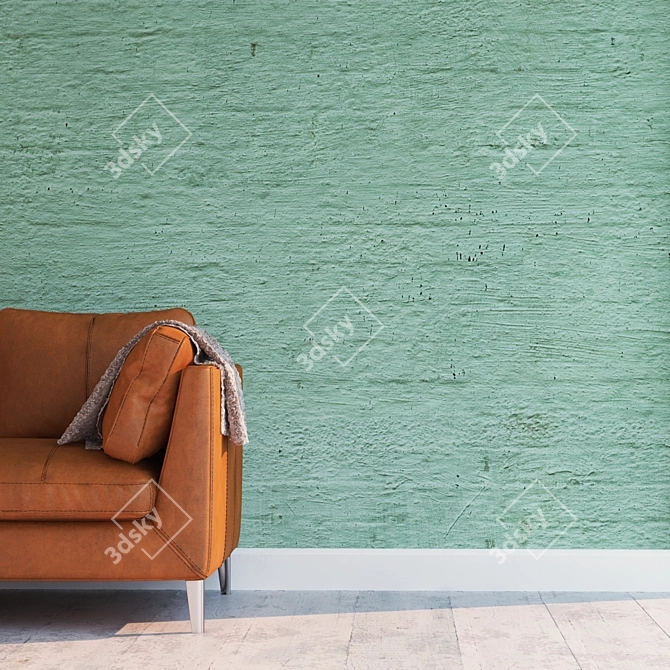 Seamless High Detail Stucco Texture 3D model image 2