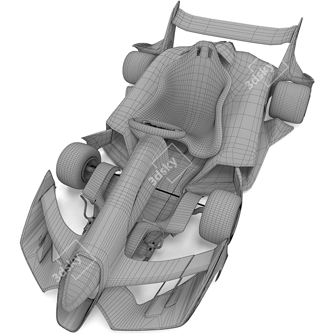 3D Printed Karting Concept 3D model image 3