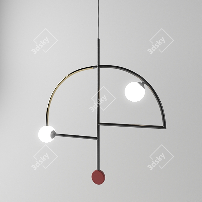 Helio II Pendant Light 3D model image 2