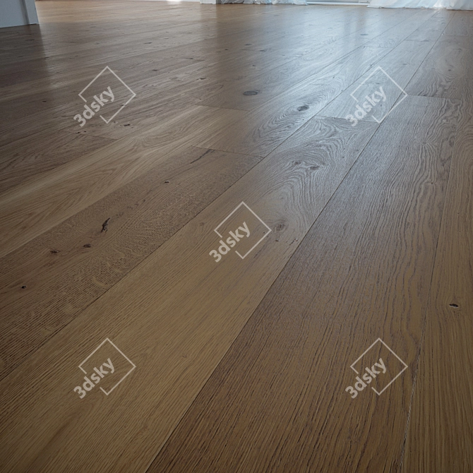 Bella Oak Flooring: Premium Quality, Stunning Design 3D model image 1