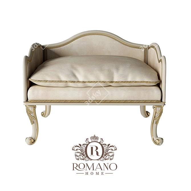 Luxury Pet Bed: Romano Home 3D model image 1