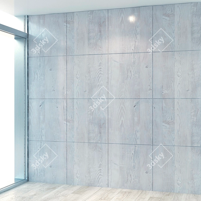 Title: Seamless Wood Panel Texture 3D model image 1