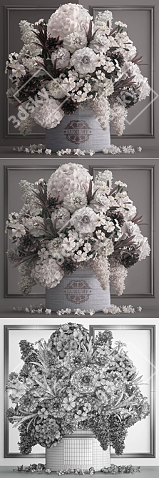 Luxury Spring Flower Bouquet 3D model image 3