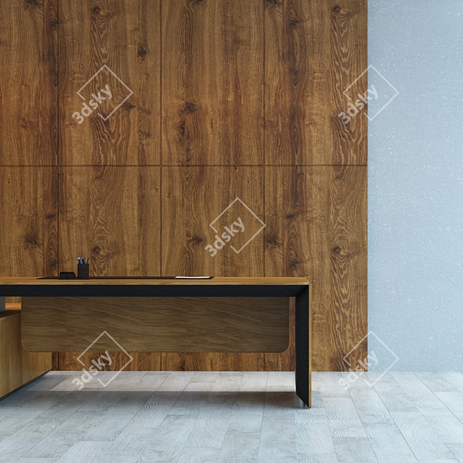 Seamless Wood Panel Texture 3D model image 3