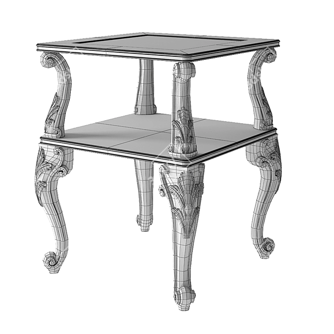 Title: Artisan Crafted Olivia Coffee Table

Translation: Кофейный столик Оливия Romano Home [Coffee 3D model image 3