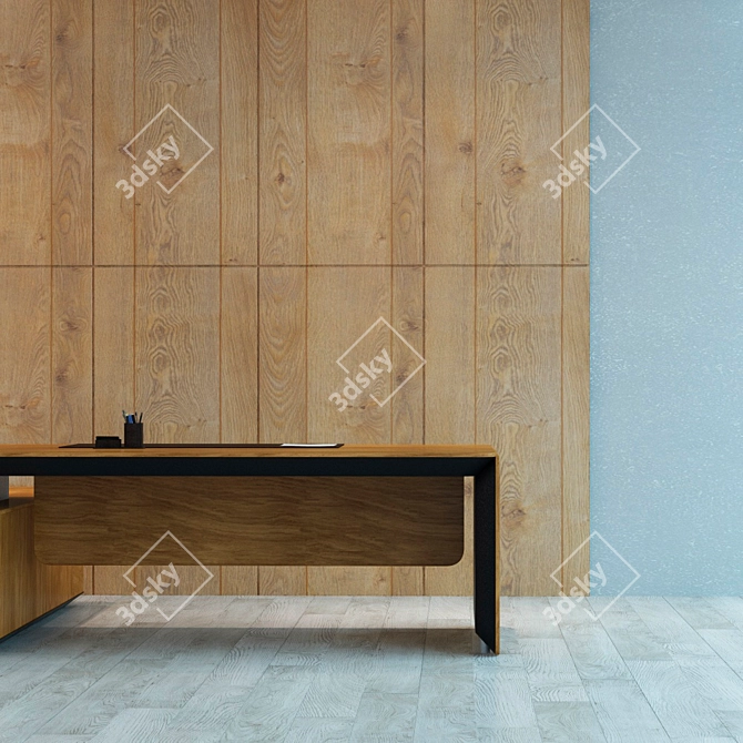 Seamless Wood Panel: High-Resolution Texture 3D model image 3