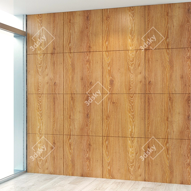 Seamless Wood Panel 53 3D model image 1