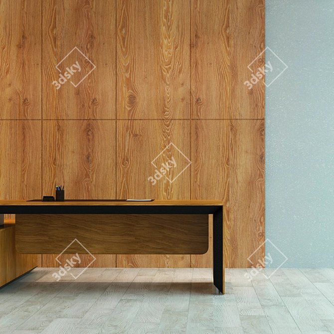 Seamless Wood Panel 53 3D model image 3