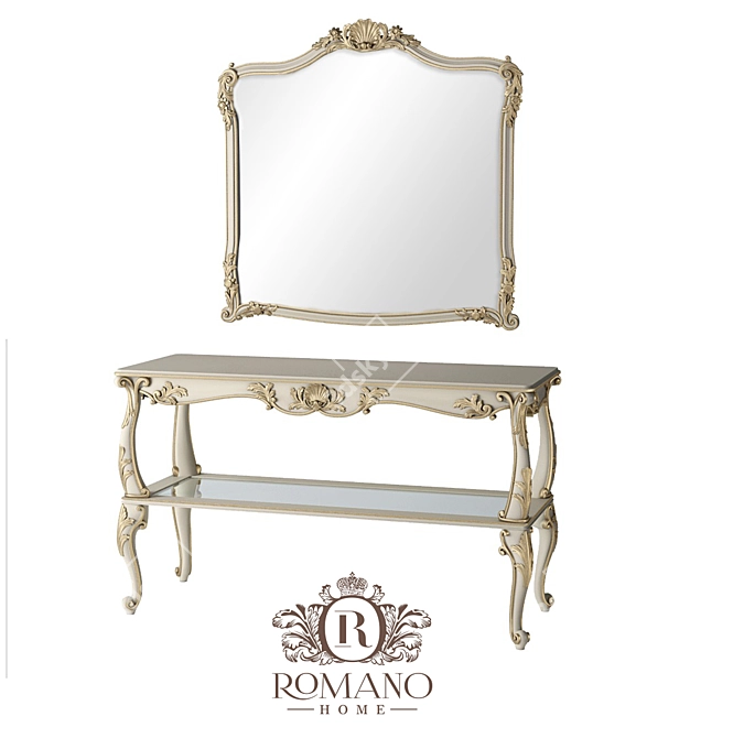 Title: Romano Home Olivia Large Console 3D model image 1