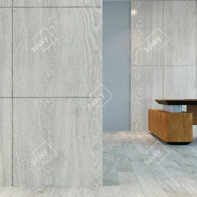 Title: Seamless Wood Panel Texture 3D model image 2